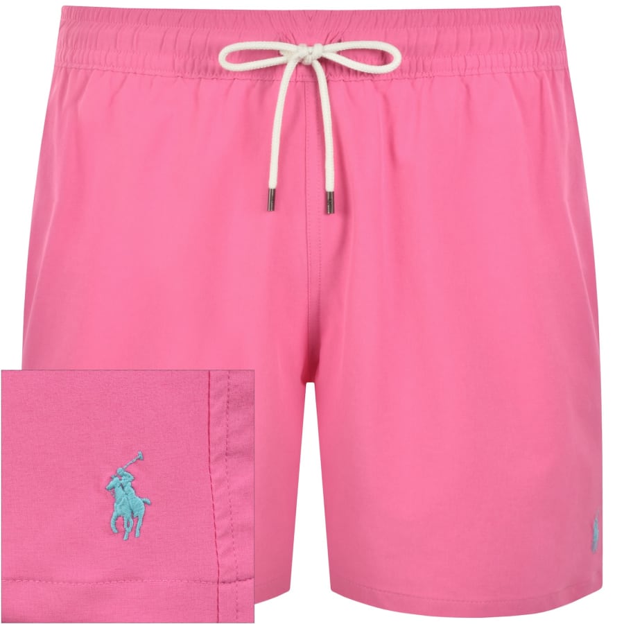 Ralph Lauren Traveller Swim Shorts Pink | Mainline Menswear us